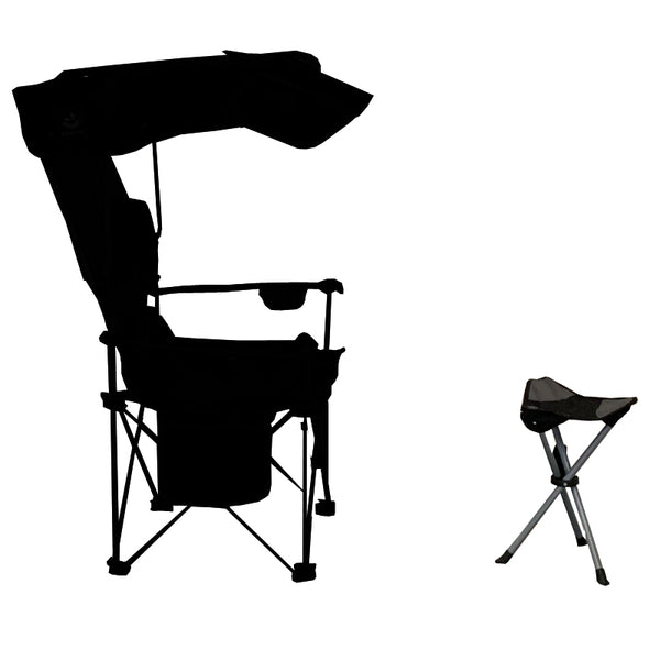 STOW-A-WAY FOOT / SITTING TAILGATE STOOL - Renetto Original Canopy Chair Backpack Beach Chair