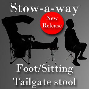 Stow-a-way tailgate stool